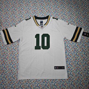 Green Bay Packers Jordan Love game White Jersey No. 10